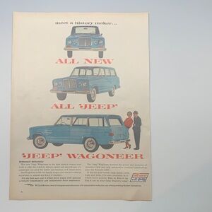 Vintage Life Magazine December 14, 1962 Jeep Wagoneer Wall Art Poster